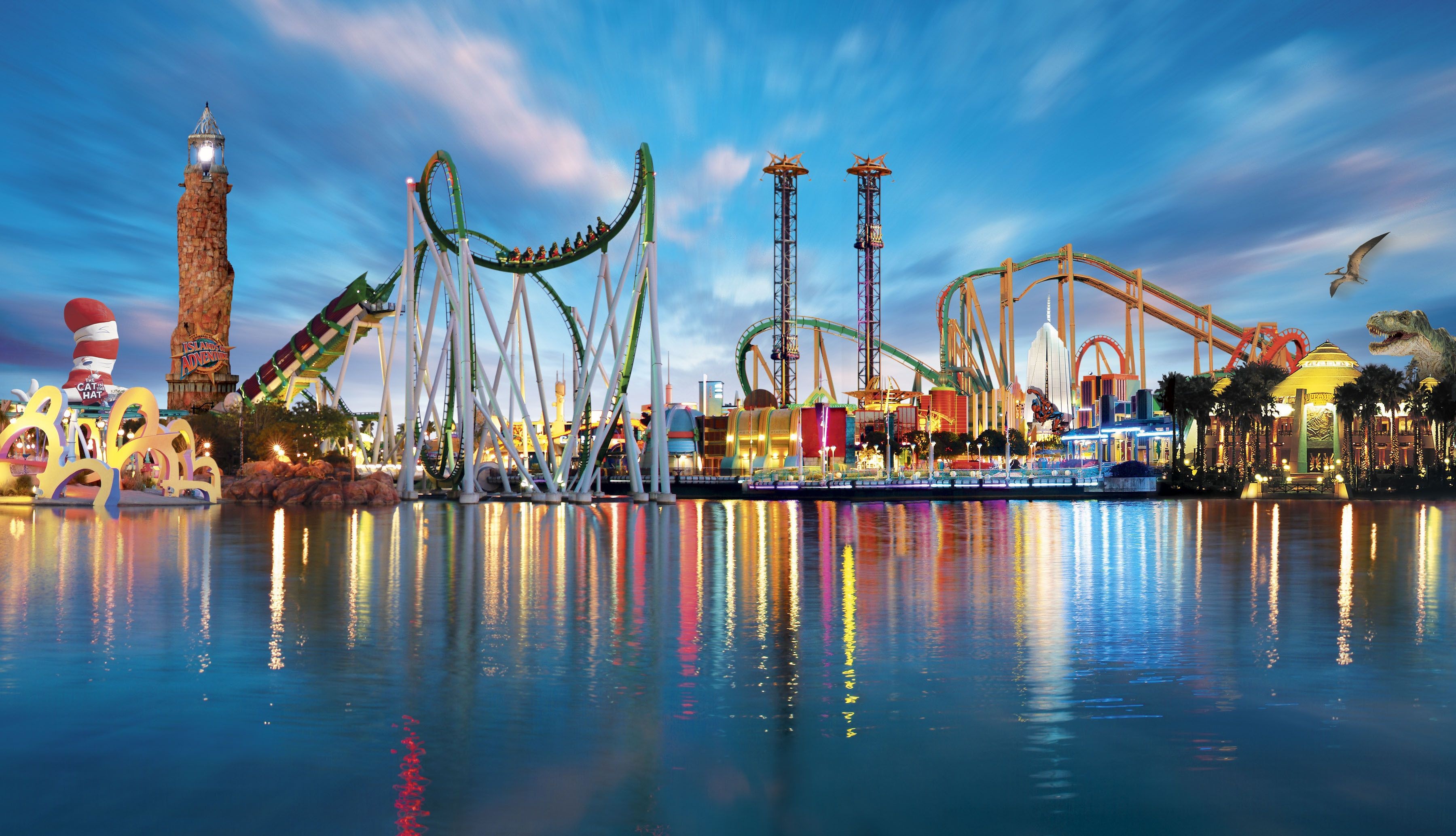 Orlando skyline and attractions